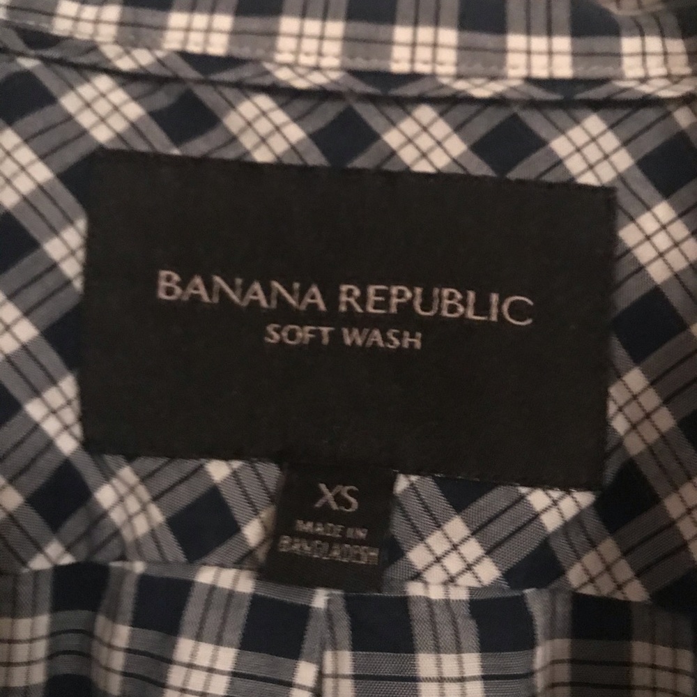 Banana Republic Gingham Pattern Button Down - image 2